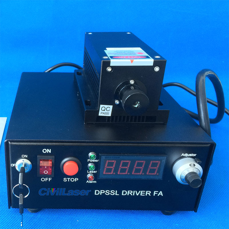 320nm 20mW UV Diode Pumped Solid State Laser TEM00 Lab DPSS Laser